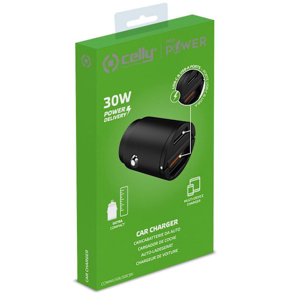 Autolaturi Mini 1xUSB-C PD 1xUSB 30W
