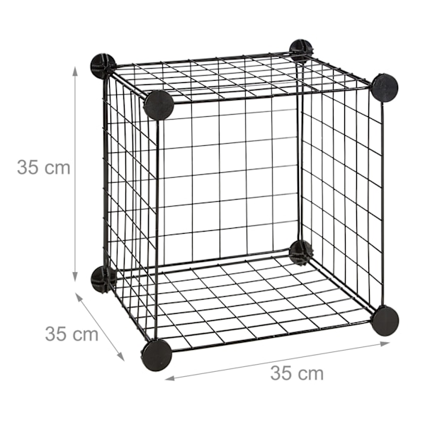 Hyllsystem med trådnät 6 fack