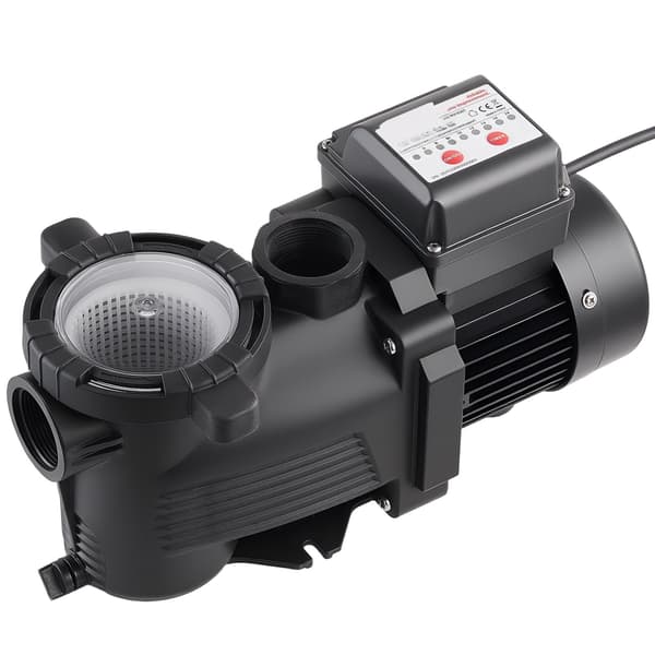 Poolpump 400W, 11 100 l/h, 24-timmars timer, korg