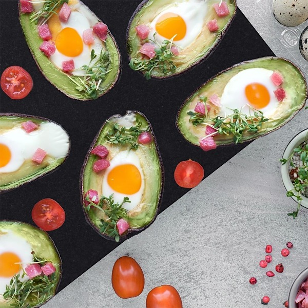 Hållbar skärbräda och serveringsbricka i svart marmor
