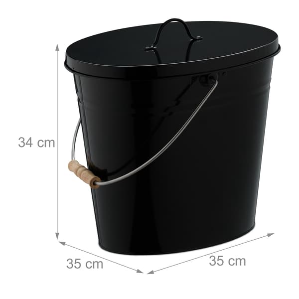Askfat med lock 12 liter