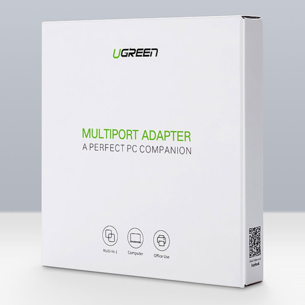 HUB Nätverksadapter USB-A - RJ45 10/100 Mbps / 3x USB 3.0 svart