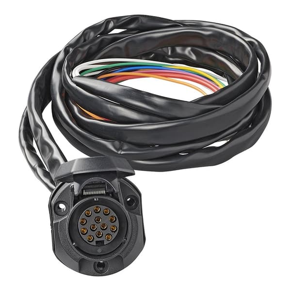 Forkablet fatningssamling 13-benet PVC Jaeger type + 1,50M kabel