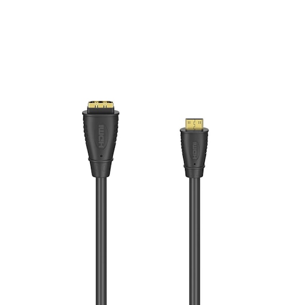 HAMA Adapteri HDMI Type C-A Pistoke-Socket kullattu musta