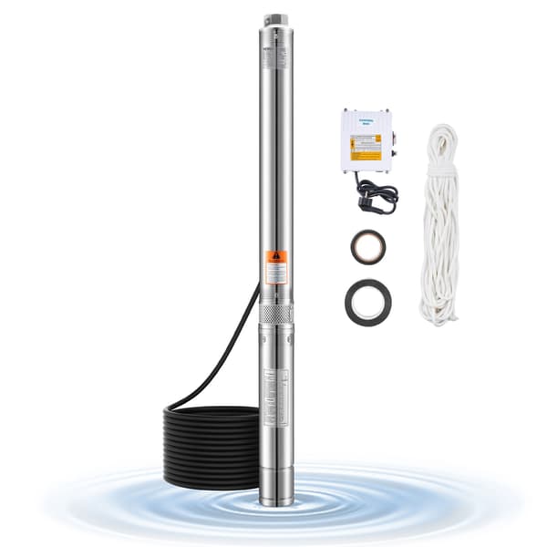 Dykpumpe til dyb brønd, 910 W, 100 L/min, 53 m