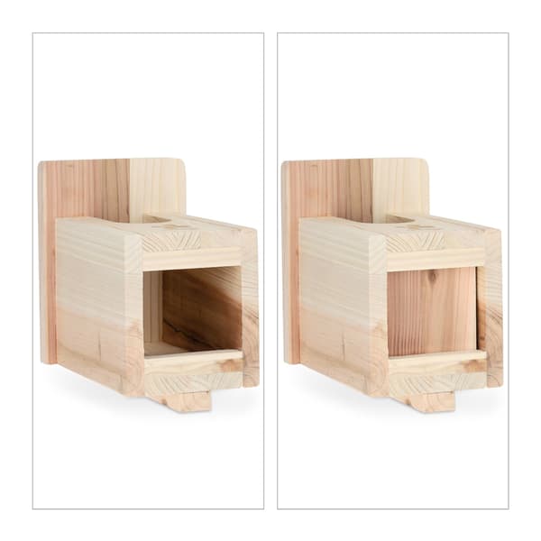 Birdhouse Luonnonpuuta Puoliontelon linnut