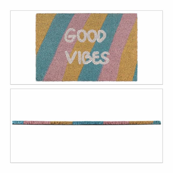 Ovimatto kookoskuitu "Good Vibes"