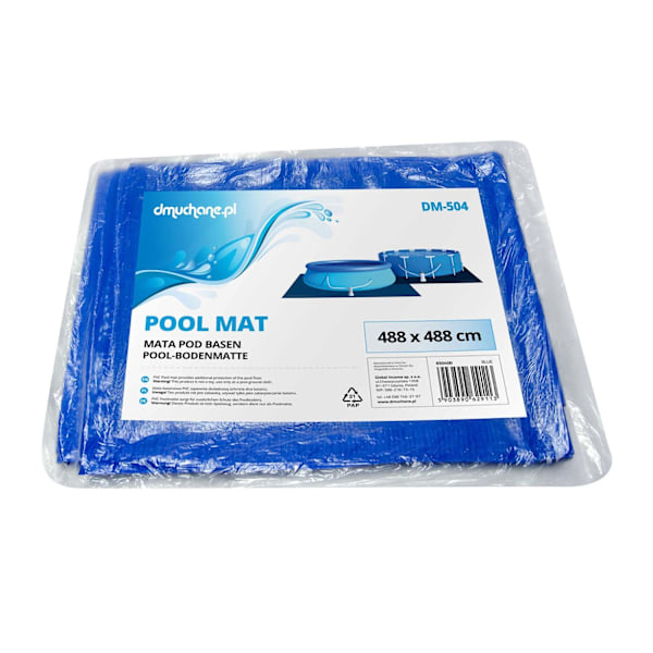 Universal folie presenningsmåtte til en have swimmingpool 488 x 488 cm DM-504