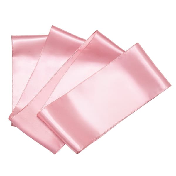 Satinstolsbågar, 50-pack roséguld 7 x 108 tum