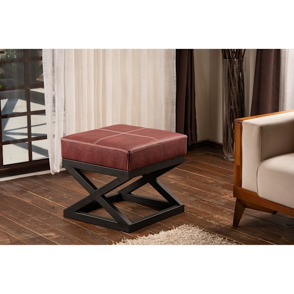 Pouffe Krupa - Claret Red