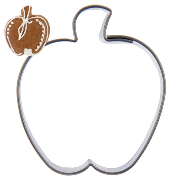 Småkakskärare ståläpple 4,3 cm
