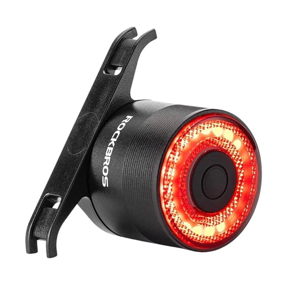 Rockbros Q3 cykelljus bak med intelligent stoppsystem - Svart