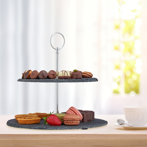 Etagere skifer i 2 etager
