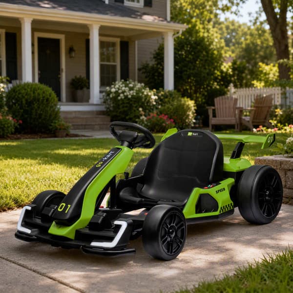Elektrisk gokart för barn, 24V, driftläge, justerbar sits