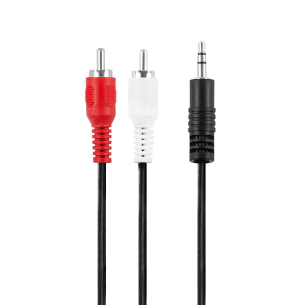 3,5 mm - 2 RCA uros-uros 2,5 m