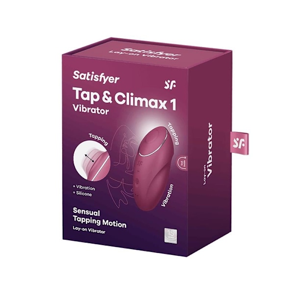 Tryk og Climax 1 Vibrator og tryk på Rød