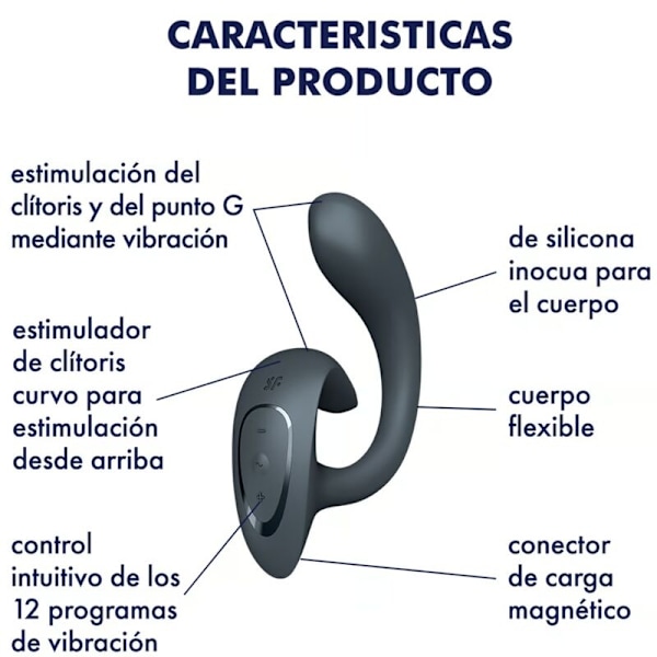 Satisfyer - G For Goddess 1 Rabbit Vibrator Mørkegrå