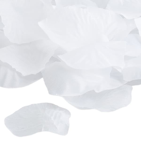 Konfetti kanon hvide rosenblade