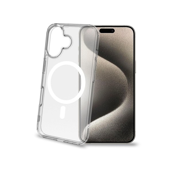 Gelskin mag TPU Cover MagSafe-yhteensopiva iPhone 16 Transparent