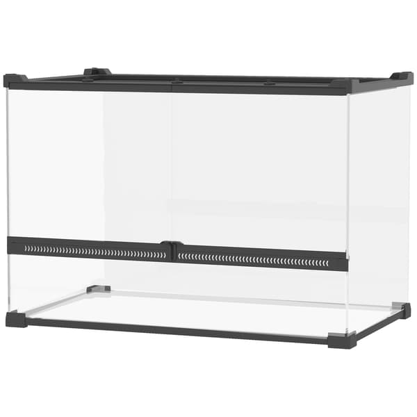 Glasterrarium til krybdyr, vandtæt base, lås
