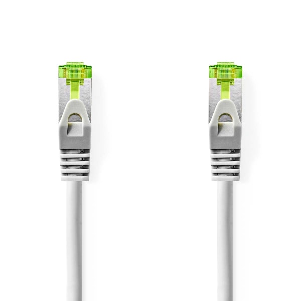CAT7 netværkskabel | S/FTP | RJ45 Han | RJ45 Han | 10.0 m | Snagless | Runde | LSZH | Grå | Label