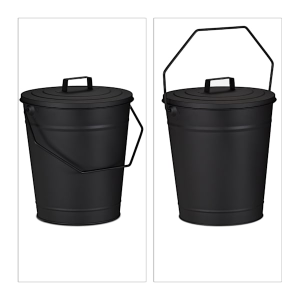 Askfat med lock 12 l