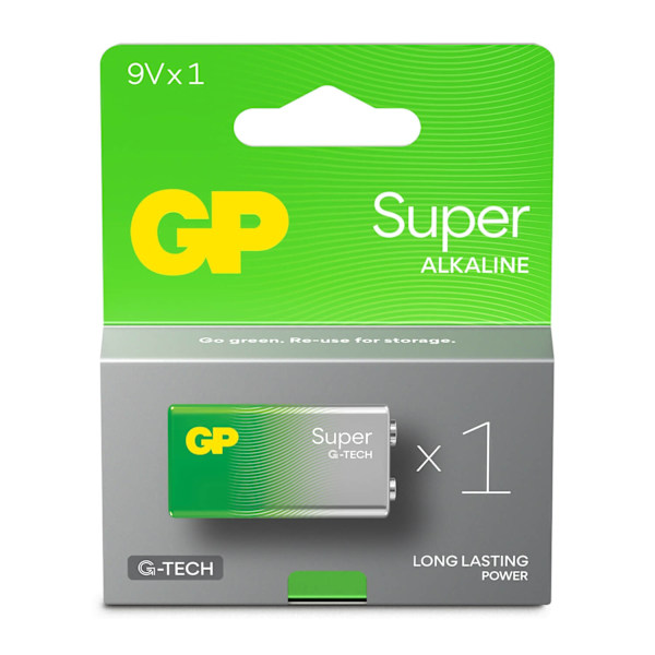 GP Super Alkaline Battery 9V 1 kpl