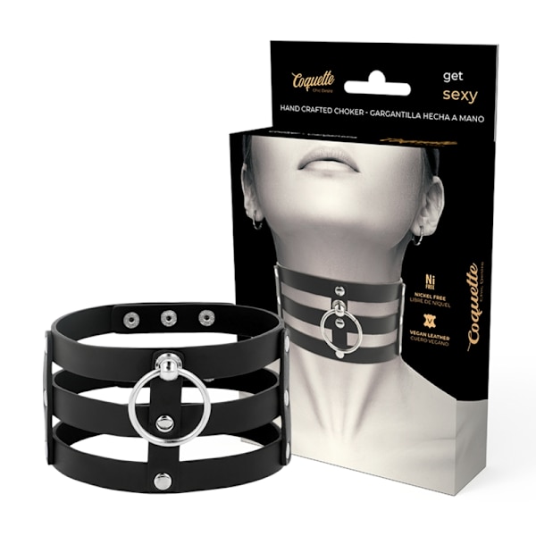 Coquette Chic Desire - Vegansk läderchoker i fetischstil