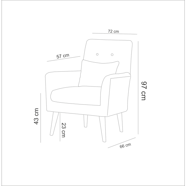 Wing Chair Zeni Berjer - Creme