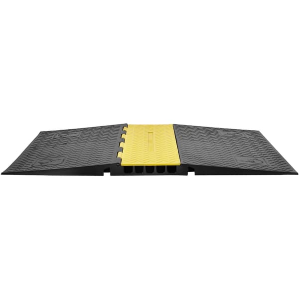 Kabelskyddsramp, 5-kanalig gummi, 10T fällbar