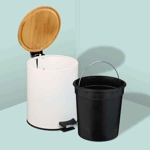 Pedalspand 5L med soft-Close låg og liners