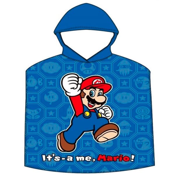 Super Mario Bros bomullsponchohandduk