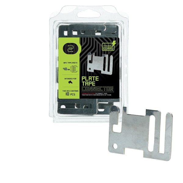 ZoneGuard Tape konnektor startende plade rustfrit stål