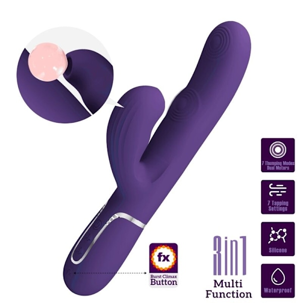 Pretty Love - Perlita G-Spot Vibrator 3 I 1 Multifunktion Lilla