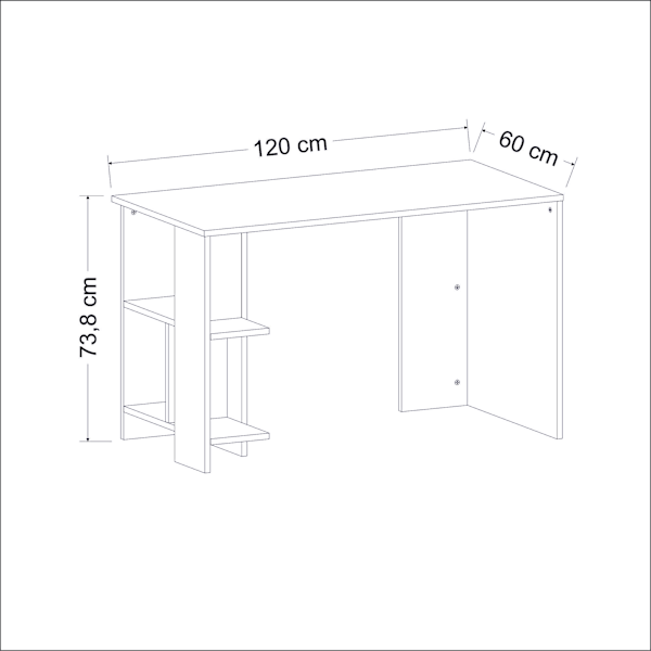 Studiebord Alya - Hvid
