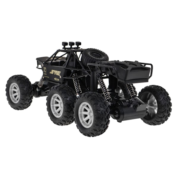 Sexhjulig off-road RC-bil med metallkaross och 4WD