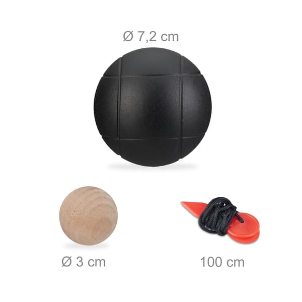 Petanque Boule Set – 8 bollar med bärväska