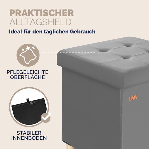 Pall antracit sammet 42x38x38cm hopfällbar