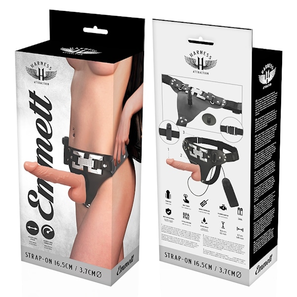 Harness Attraction - Rnes Emmett Realistic Vibrator 16,5 Cm -O- 3,7 Cm