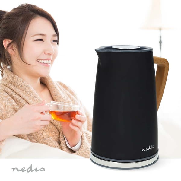 Elkedel | 1.7 l | Soft-Touch | Sort | Drejelig 360 grader | Skjult varmeelement | Strix®-controller | Beskyttelse mod kogetørring