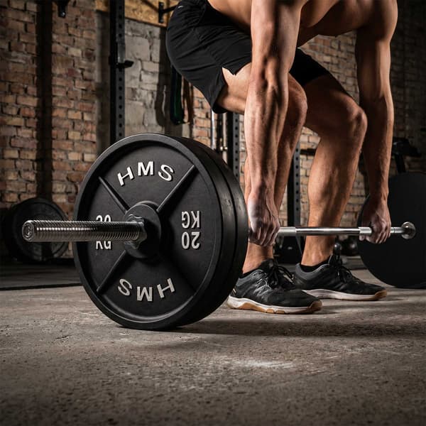 20 kg viktskiva i gjutjärn, 31 mm hål, svart