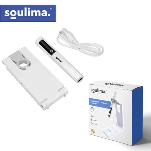 Bærbar UV LED neglelampe, 3W USB-C, LCD-skærm