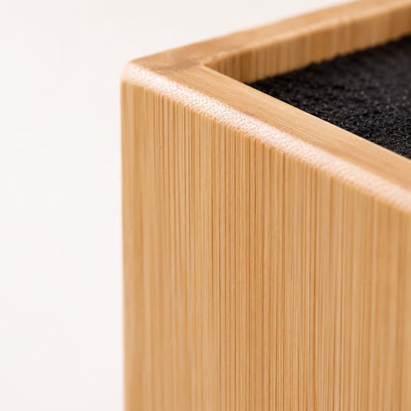 Magnetiskt bambuknivblock med borstinsats