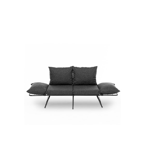 2-sits bäddsoffa Viper 2-sits - mörkgrå