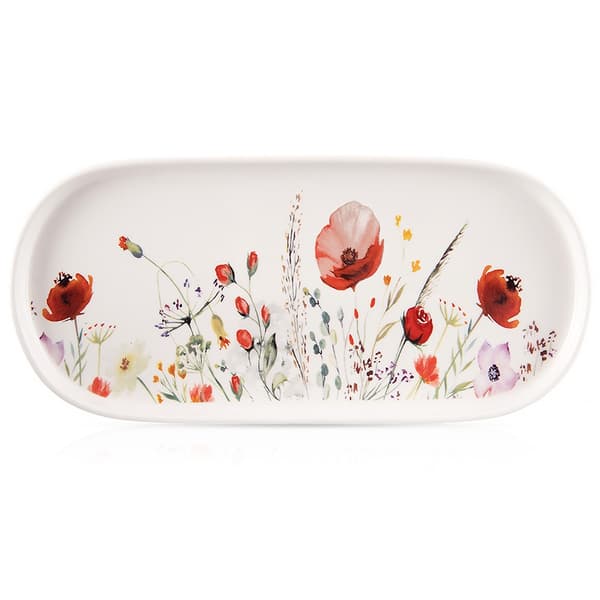 Serveringsfad i porcelæn 25x12 cm