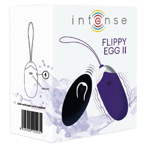 Intense - Flippy Ii Vibrerande Ägg Med Fjärrkontroll Lila