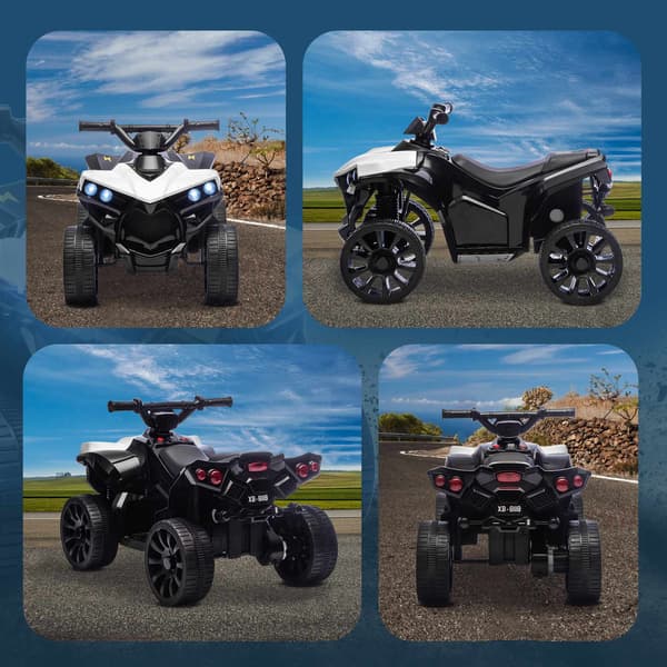 Elektrisk ATV til børn – 6V motor, musik, forlygter, 3-6 år