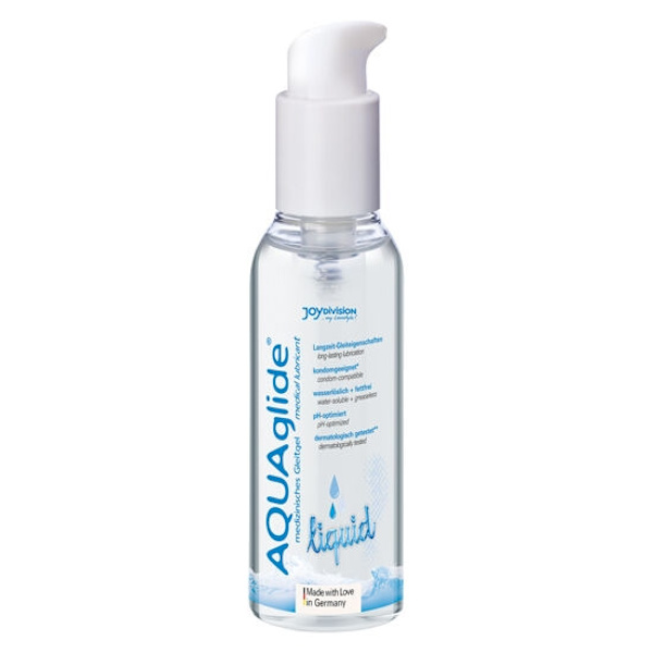 Joydivision Aquaglide - Vattenbaserat flytande smörjmedel Enkeldos 125 Ml