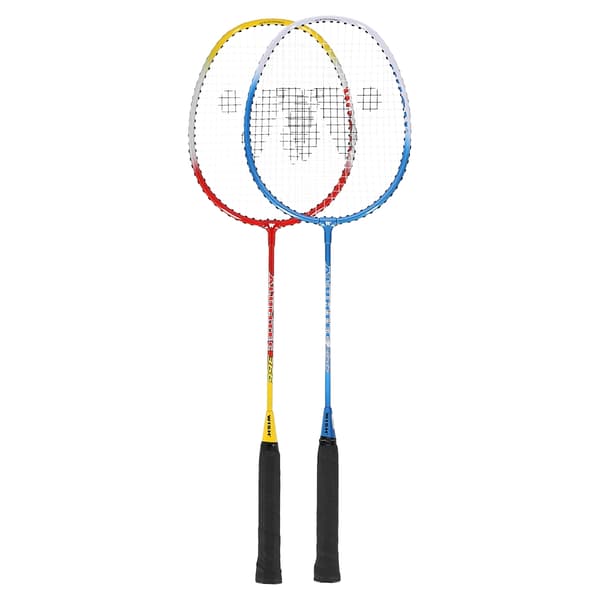 Badmintonset – 2 racketar, fjäderbollar ingår