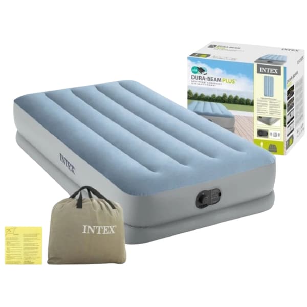 Enkel luftmadrass 191x99x36 cm med USB-pump